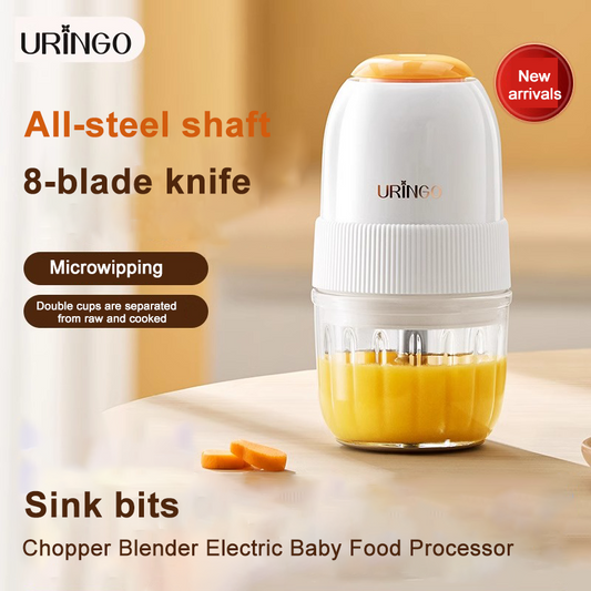 URINGO Chopper Blender Electric Baby Food Processor Capsule Cutter Juicer Food Mixer 300ML
