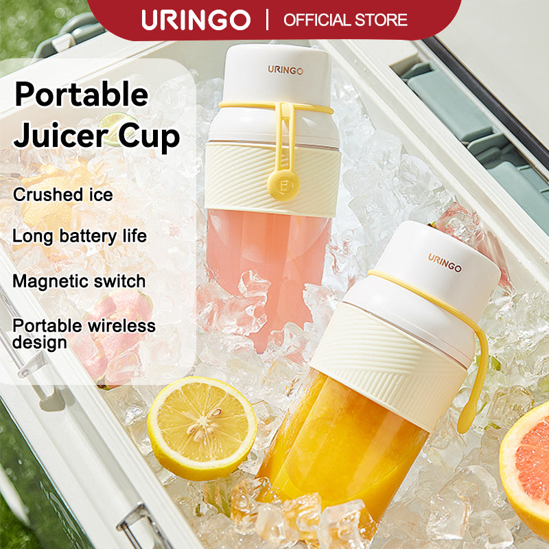 URINGO Portable Juicer Ice Crusher Wireless Mini Fruit Blender (1300mAh/300ml)
