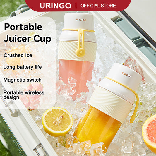 URINGO Portable Juicer Ice Crusher Wireless Mini Fruit Blender (1300mAh/300ml)